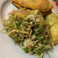 Shaved Brussel Sprouts Escovitch Slaw